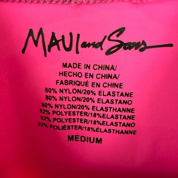 Maui And Sons Women's 50+ UPF Floral Graphic Rash Guard Surf Shirt Tee Beach M - Picture 6 of 6